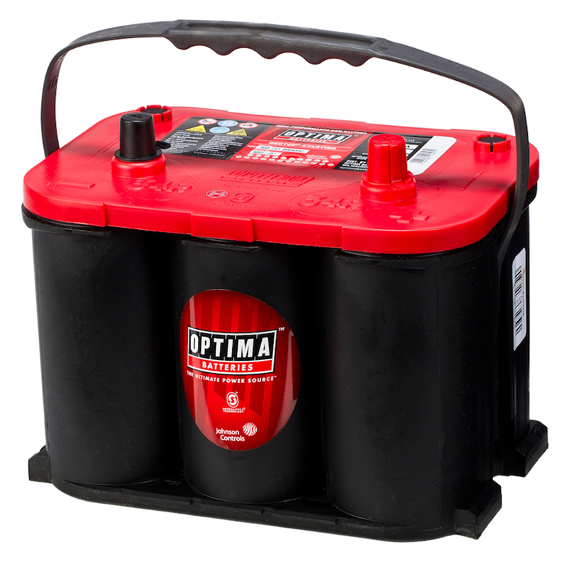 OPTIMA AGM Red Top 12V 50AH 815CCA (254x174x195mm) +høyre 8003-251