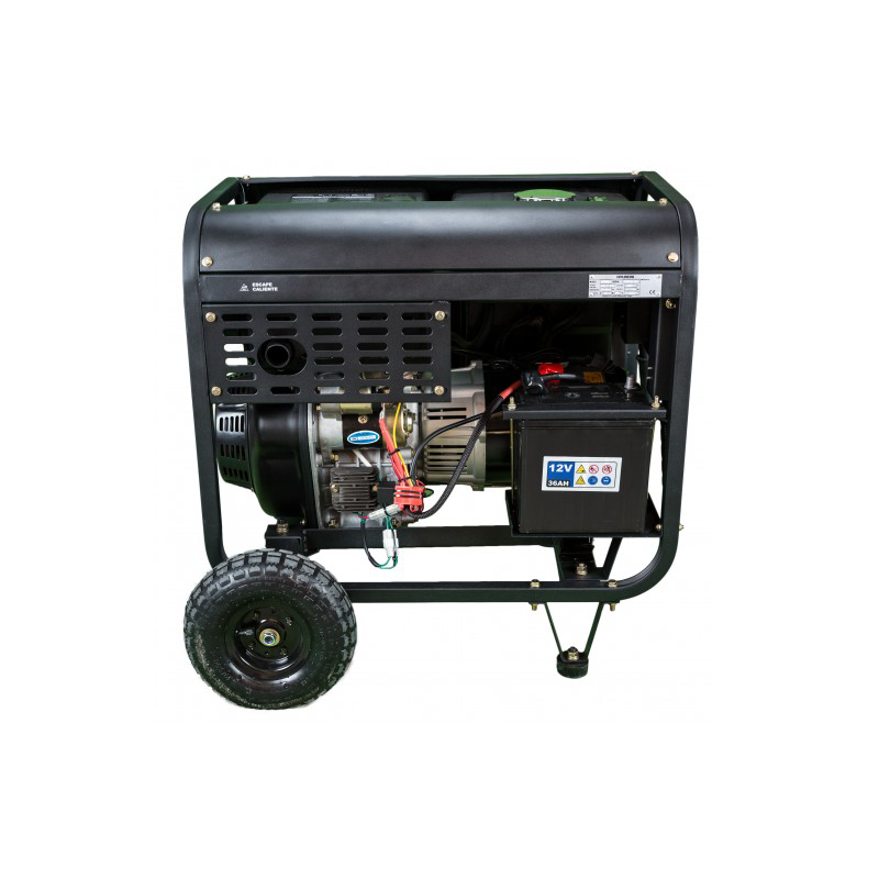 HYUNDAI DHY8500LEK Strømaggregat 6500W - Elektrisk start - Diesel