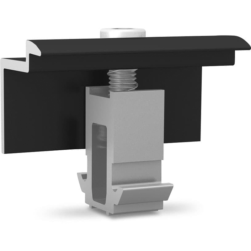 K2 systems DomeClamp End Clamp 30-50 mm, black anodized