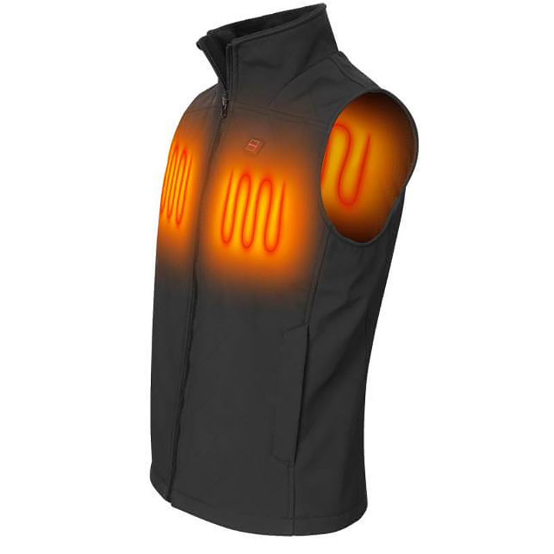 NordicHeat - Dame-vest Softshell sort