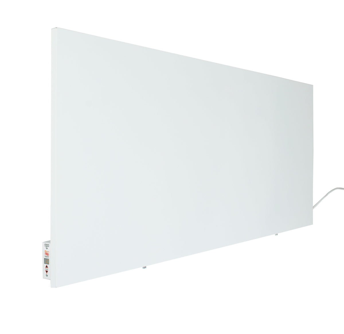 SWRE 700 Infrarød Varmeovn av metall med termostat Farge: Hvit Stilren design IP33