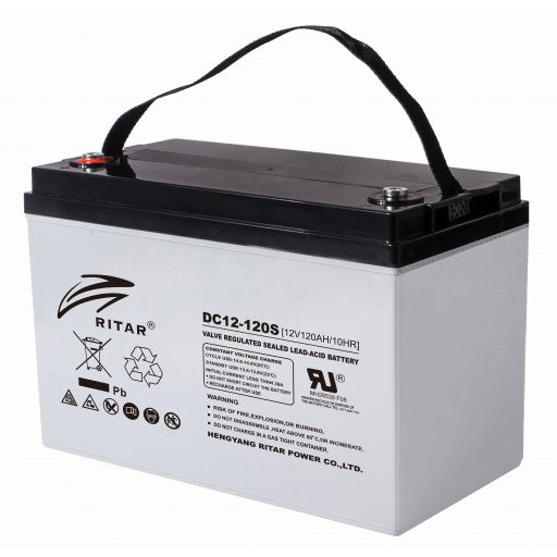 RITAR AGM Deep Cycle Batteri 12V 120AH