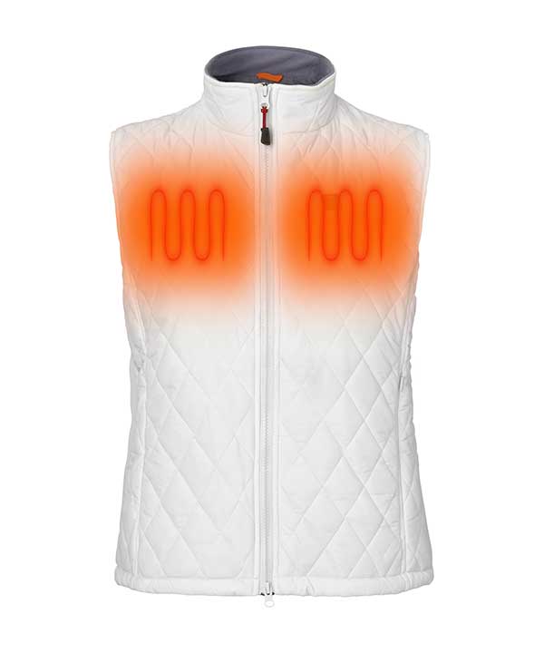 Dame-vest hvit