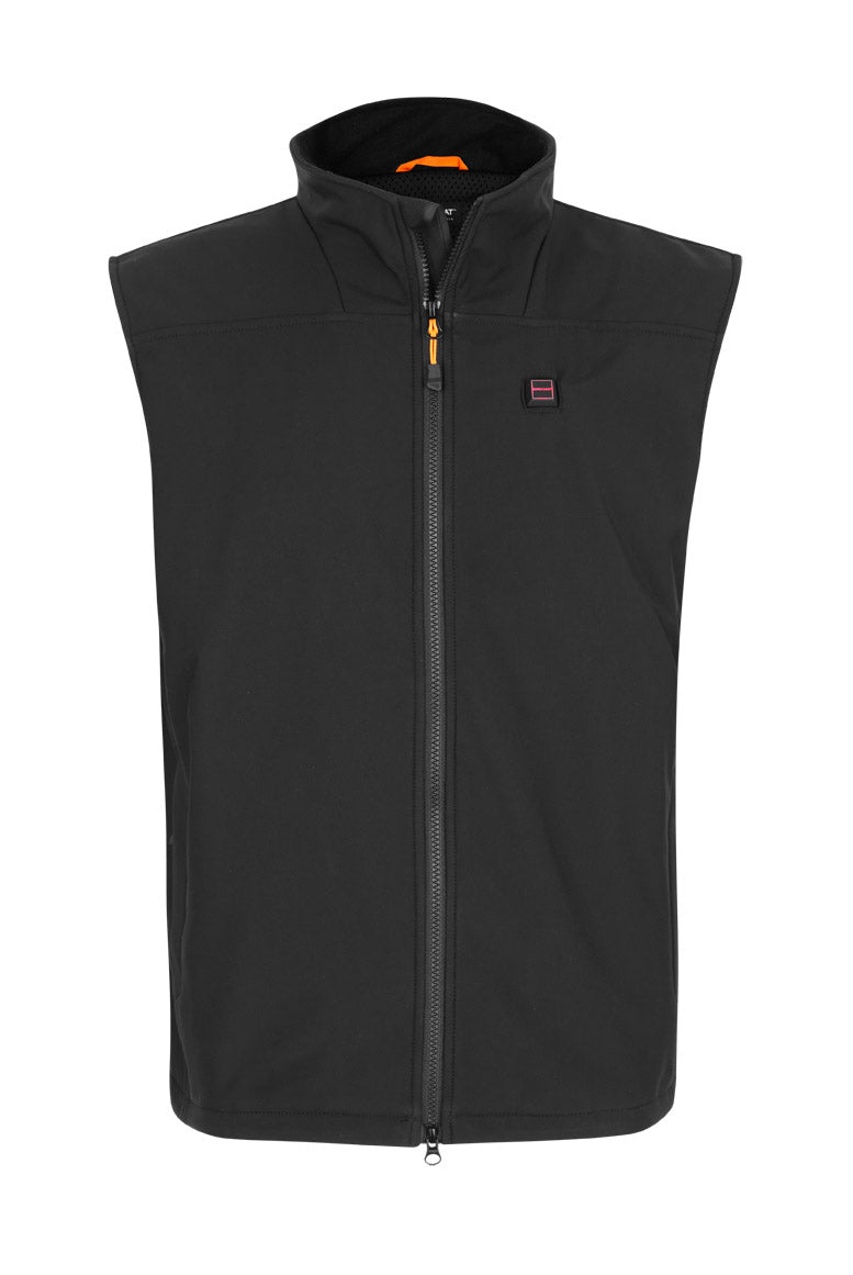 Herre-vest softshell – sort