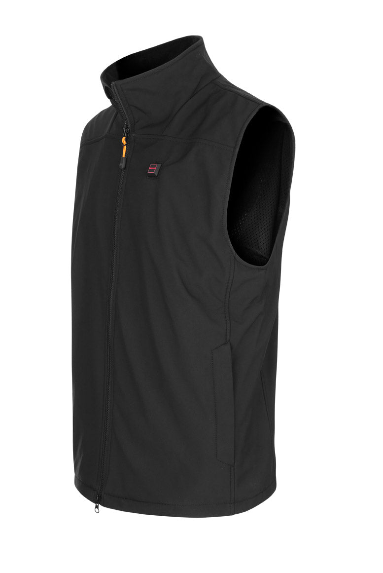Herre-vest softshell – sort