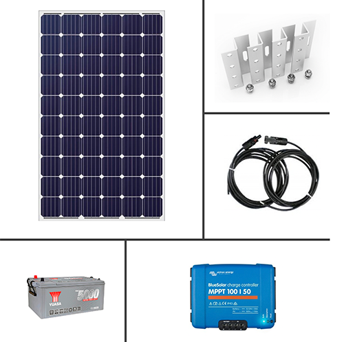 Hyttepakke 12volt 310 watt