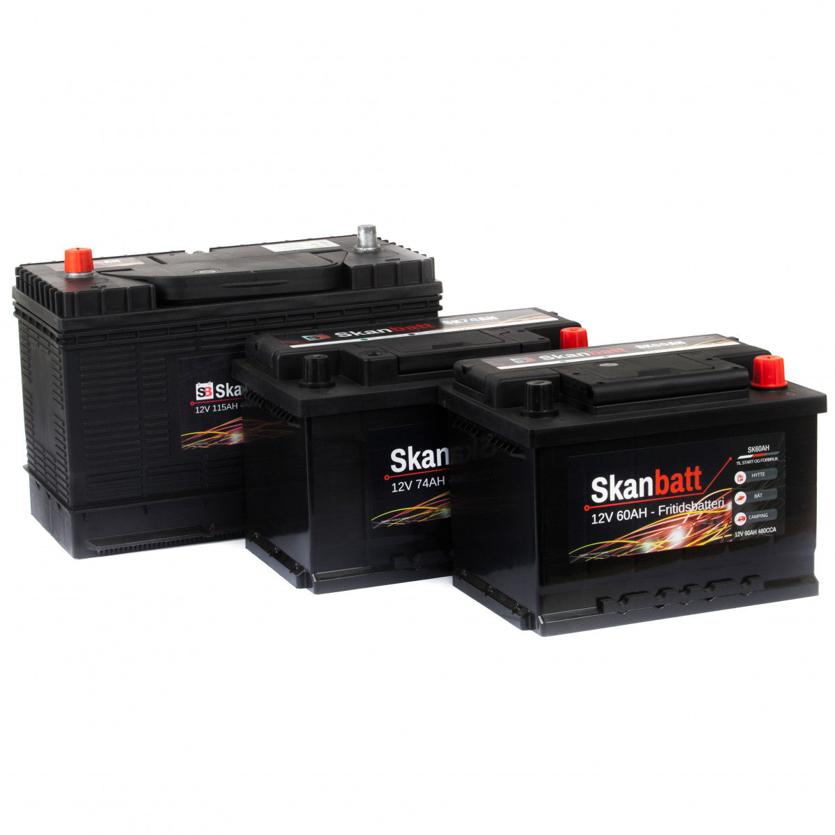 SKANBATT Fritidsbatteri 12V 115AH 800CCA