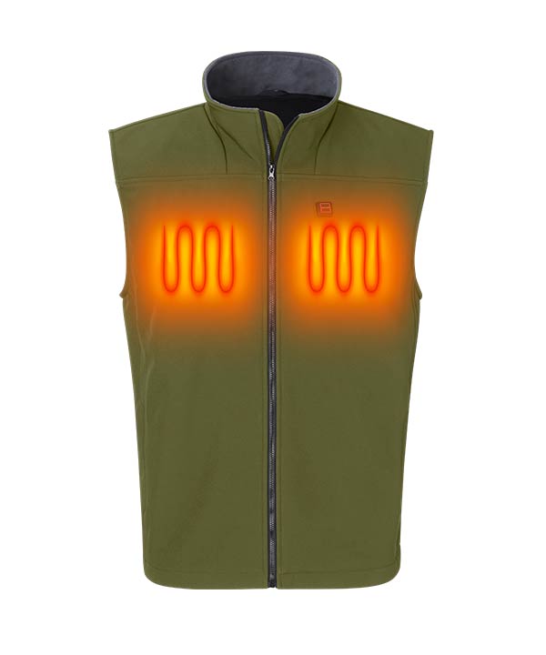 Herre-vest Softshell - Grønn