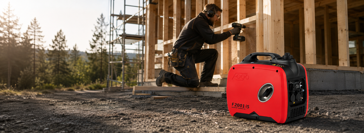 Fogo Inverter aggregat for håndverkere og byggeplasser
