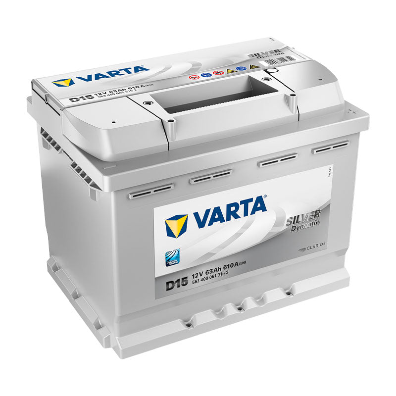 VARTA Silver Dynamic Batteri 12V 63AH 610CCA +høyre D15
