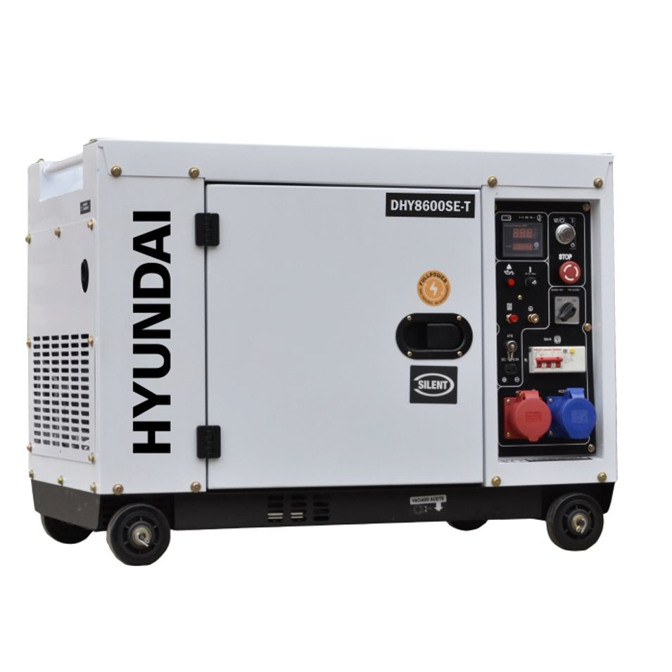 HYUNDAI DHY8600SE-T Strømaggregat 7900VA 400volt/  6KW230Volt