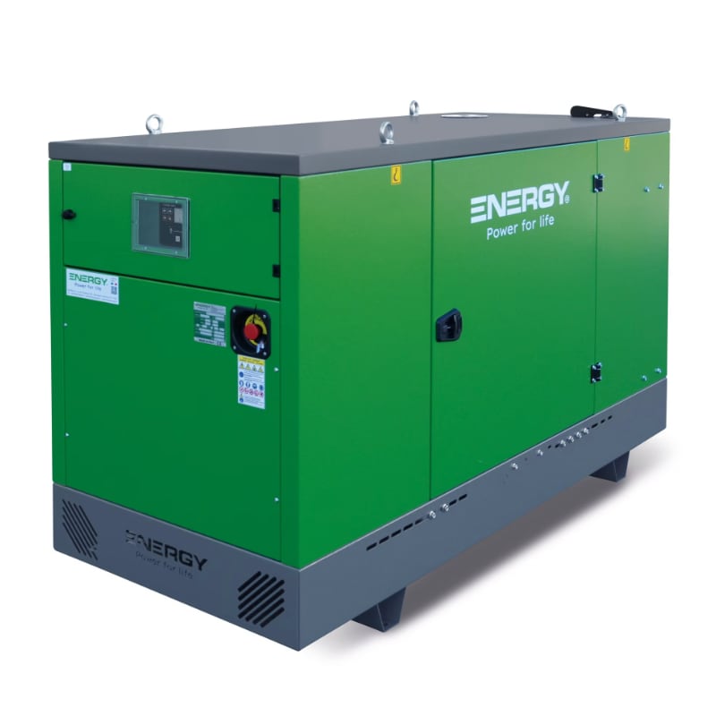Energy EY-40B-S dieselaggregat – 40 kVA, 400 V trefase, lydisolert