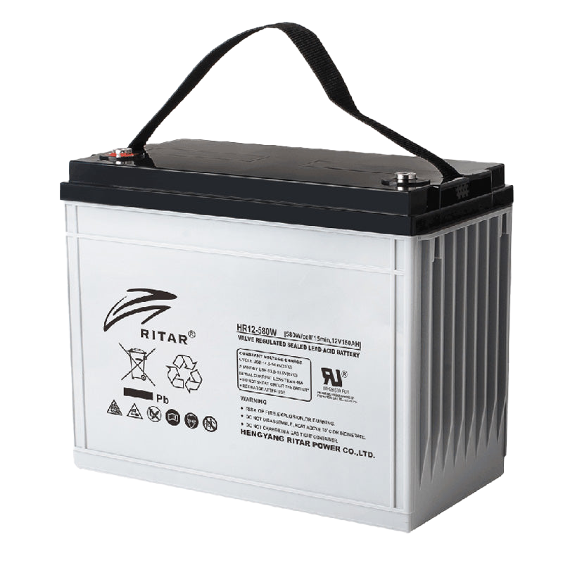 RITAR High Rate AGM Batteri 12V 155AH (340x173x280(285)mm) M8