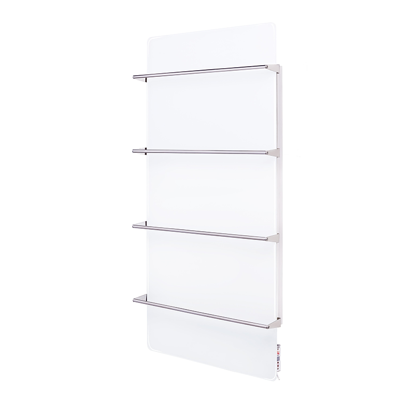 SWGT RA 800  Håndklevarmer i Glass infrarød m/termostat. Farge: Ultrahvit 800 W IP33
