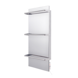 SWT RA 150  Håndklevarmer infrarød m/termostat. Polert Rustfritt stål 150W IP33