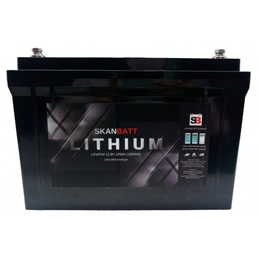 stromkilden-no - SKANBATT Lithium HEAT Pro 12V 125AH 150A BMS - Batteri